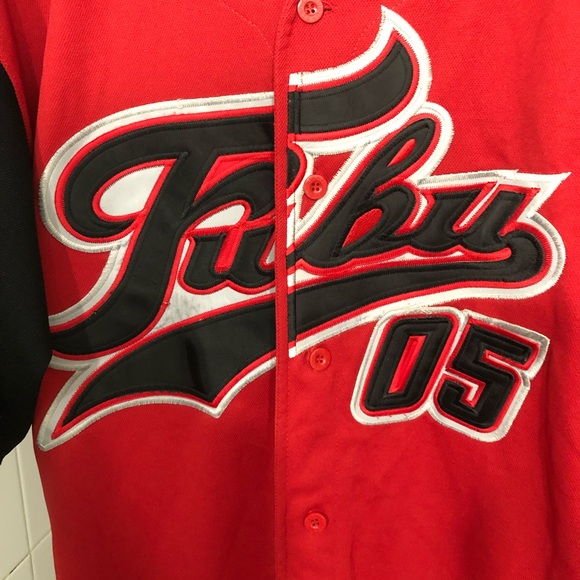 Vintage Iconic Y2K Fubu Baseball Jersey Rare Size Large - Picture 6 of 6